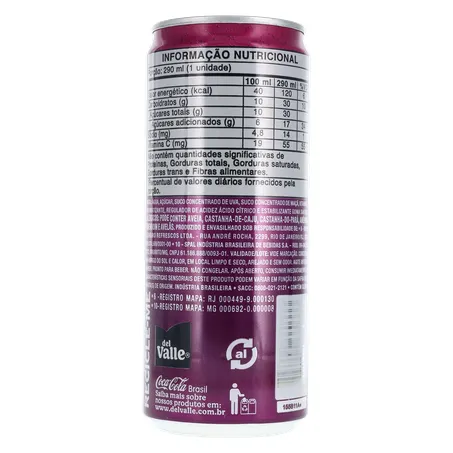 Suco Del Valle Uva Lt 290ml 360-16