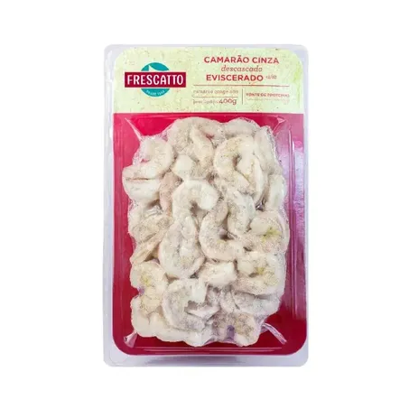 Frescatto Camarão Cinza Descascado 45/55 400G Congelado