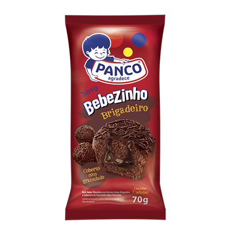 Bolo Bebezinho Panco Brigadeiro 70g 2un 
 