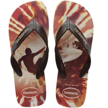 Sandália Havaianas Surf Branco e Cafe Tamanho  39/0