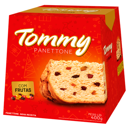 Panettone Tommy Com Frutas 400 G