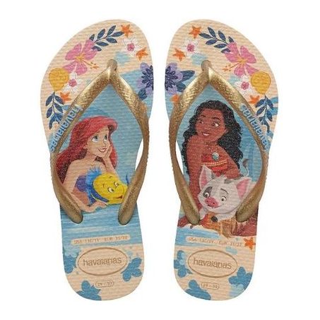 CHINELO HAVAIANAS KIDS SLIM PRINCESS 33/34 BEGE PLH/BEGE PLH