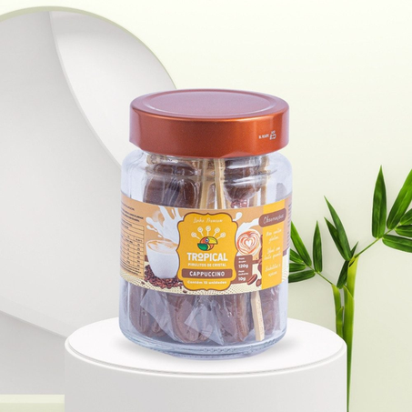 POTE PIRULITO TROPICAL 120G CRISTAL DE CAPPUCCINO 