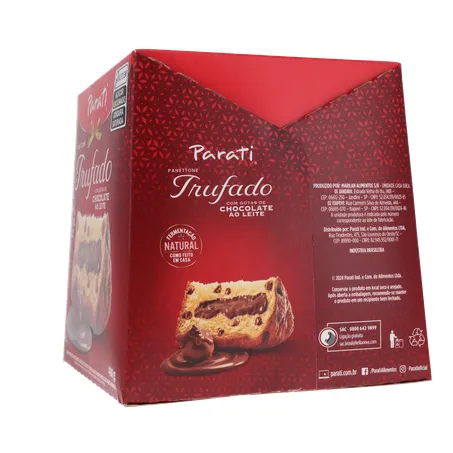 Panettone Parati Trufado com Gotas de Chocolate Ao Leite Caixa 400gr 360-7
