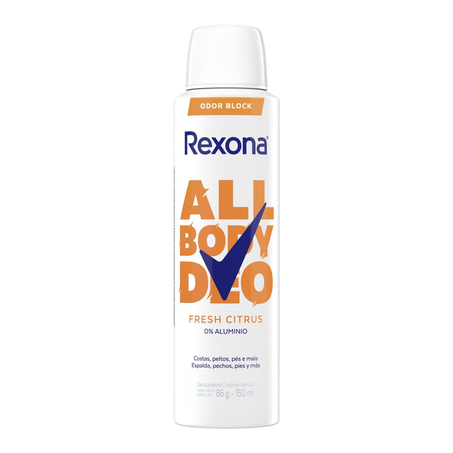Desodorante Aerossol Rexona 150ml - All Body - Fresh - Feminino