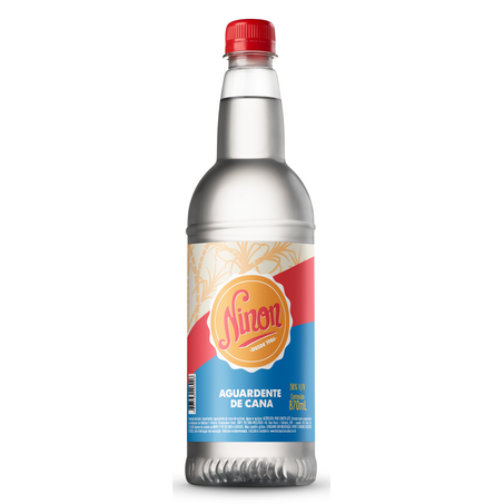 Aguardente ninon prata 870ml