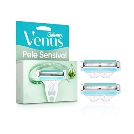 CARGA BARBEAR GILLETTE SENSIVEL VENUS 2 UNIDADES
