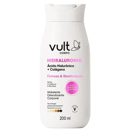 Loção hidratante vult hidraluronic firmeza e elasticidade 200ml