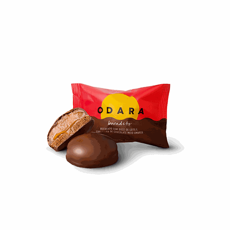 Alfajor odara 25gr doce leite choc meio