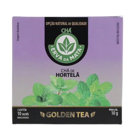 CHÁ ERVA DA MATA HORTELÃ CAIXA C/10 SACHÊS 360-18