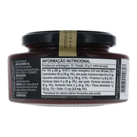 Geleia de Morango com Pimenta Casa Madeira Gourmet Pote de Vidro 240gr 360-17