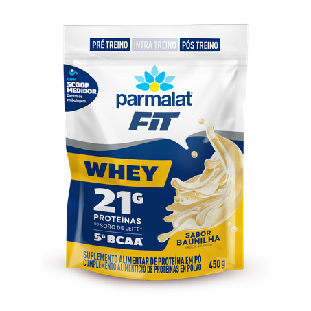 Suplemento parmalat wheyfit baunilha 450g