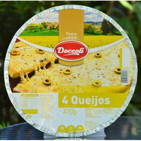 Pizza doceoli 4 queijos 470g