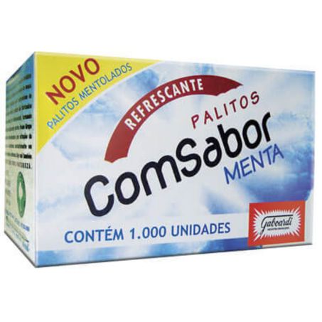 Palito dental gaboardi sabor menta embalados 1000un