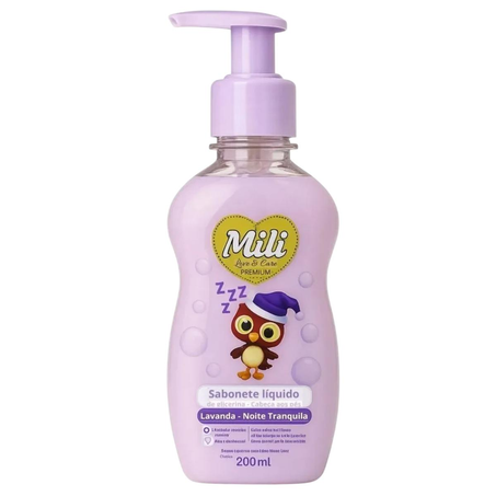 Sabonete Líquido Mili Love & Care 200ml - Lavanda