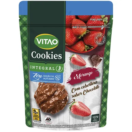 Bisc Vitao Cookies Diet 120g Morango/Choc