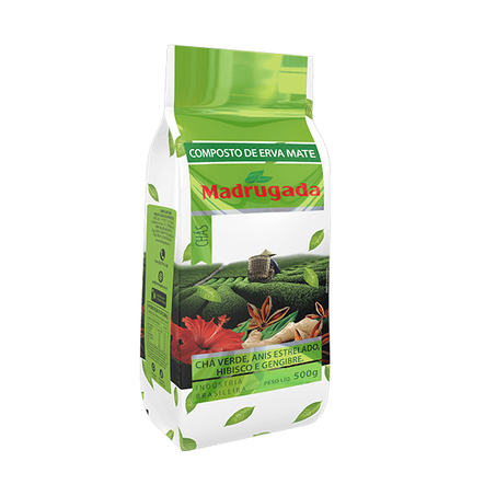 ERVA MATE MADRUGADA COMP CHÁ VERDE 500G