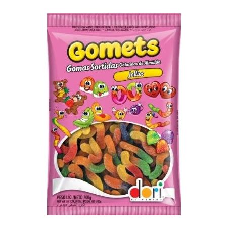 Goma Dori Gomets 700g Minhocas