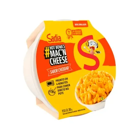 MACARRAO MAC`N CHEESE 300GR SADIA CHEDDAR