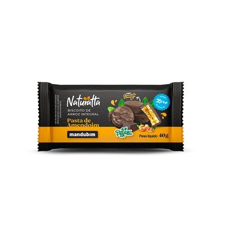 Biscoito de arroz naturatta amendoim 40g