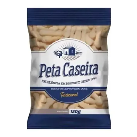 Biscoito Polvilho Peta Caseira 120g Tradicional