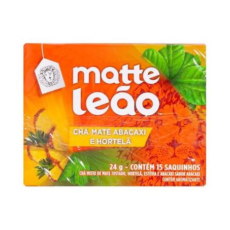 CHA MATTE LEAO MATE/ABACAXI/HORTELA 24G C/15 SAQ.