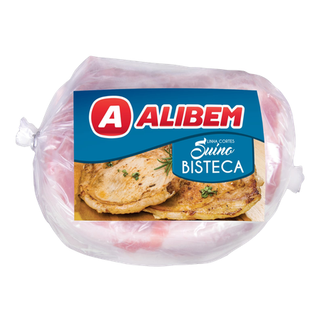 Bisteca suína Alibem congelada aprox. 600g a un