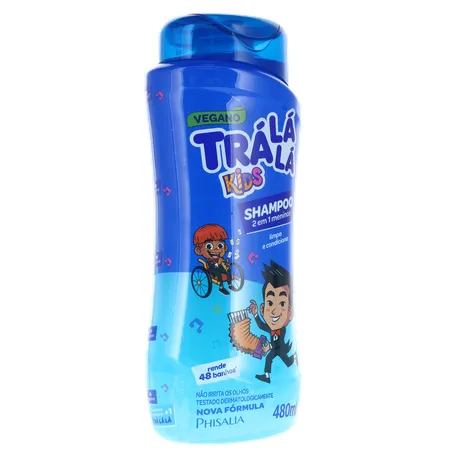 Shampoo Tralala Kids 2 em 1 Frasco 480Ml 360-33