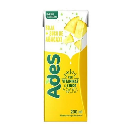 Bebida Soja Ades Abacaxi Tp 200ml 