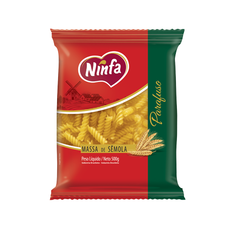Massa de sêmola ninfa parafuso 500g