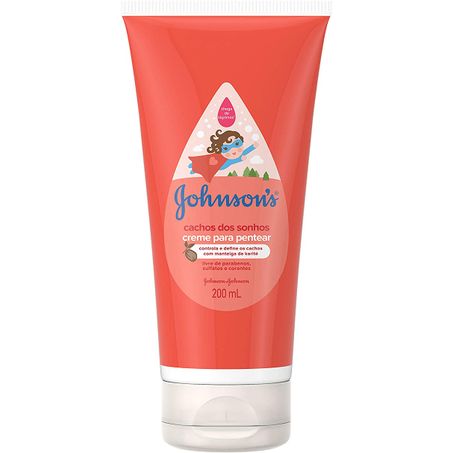 Creme para pentear johnsons baby chachos dos sonhos 200ml