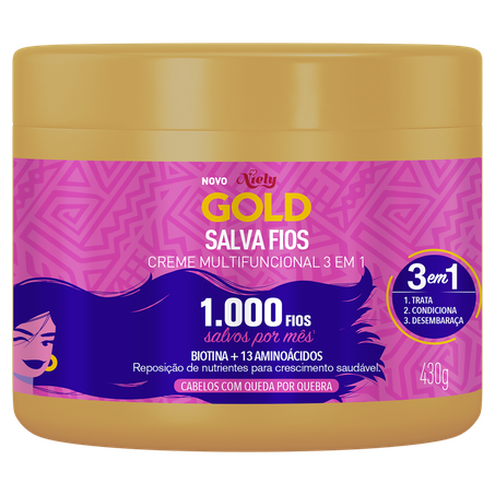 Creme tratamento salva fios niely 430g