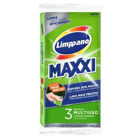 Esponja multiuso limppano maxxi