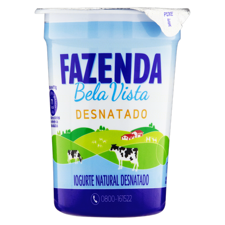 IOGURTE NATURAL FAZENDA DESNATADO 170G