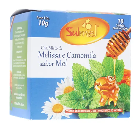 Cha sulmel melissa camomila mel 10g 360-16
