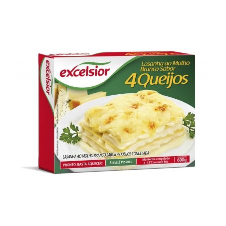 Lasanha excelsior 600gr molho br.4queijo