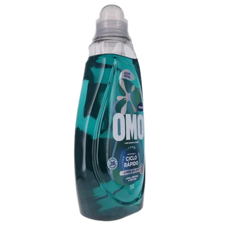 Lava Roupas Líquido Omo Ciclo Rápido Ação Total 1,4l 360-31