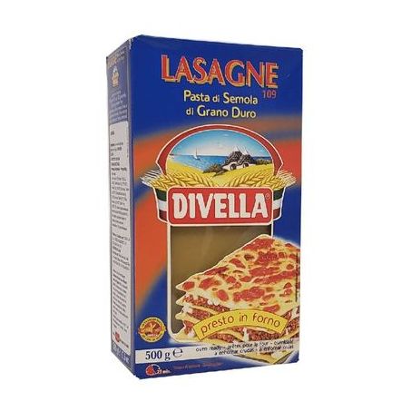 Massa de lasanha divella 500g
