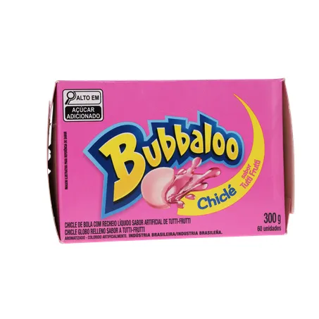 Chicle Bubbaloo Tutti Frutti 60 Unidades 5g 360-35