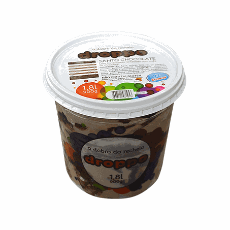 Sorvete gemelli droppo santo choc 1.8lt