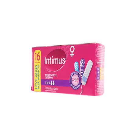 Absorvente Interno Intimus Mini Leve 16 Pague 15 Unidades 360-5