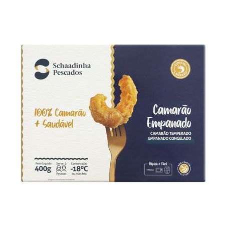 Camarão empanado schaadinha 400g