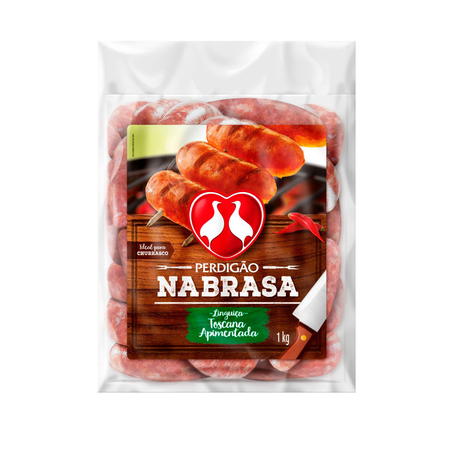 Linguiça Perdigão Apimentada Congelado Pacote 1Kg