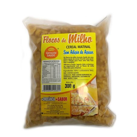 FLOCOS MILHO GERAÇÃO SAÚDE LIGHT 300G