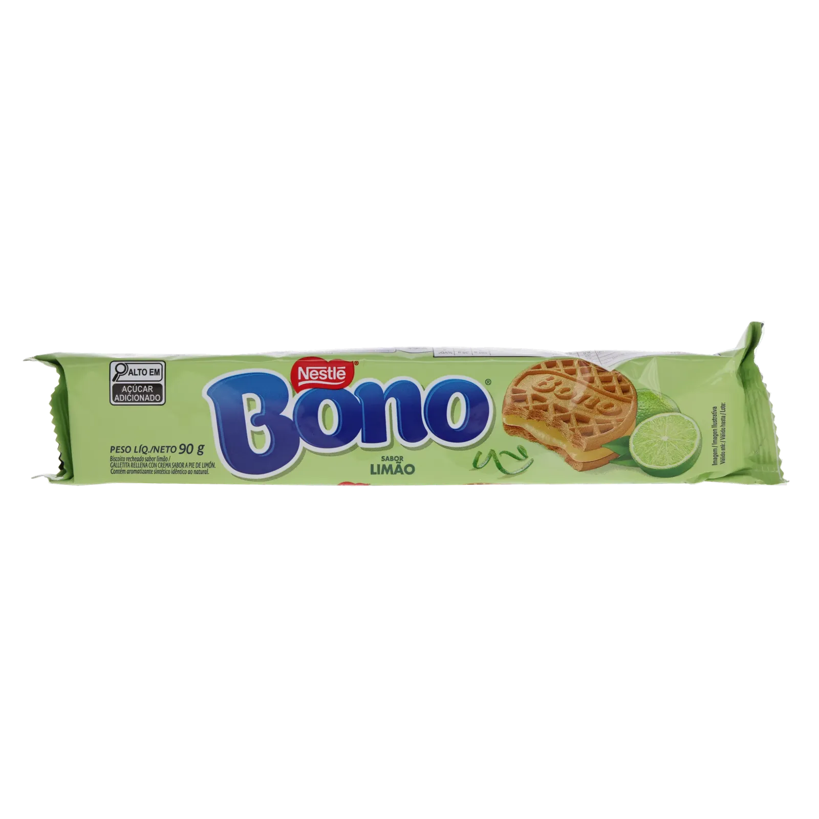 Biscoito Recheado Nestlé 90g - Bono - Limão