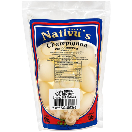Cogumelo Nativus 100g - Inteiro - Sachê