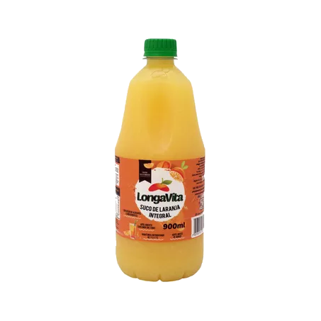 SUCO DE LARANJA INTEGRAL LONGAVITA 900ML