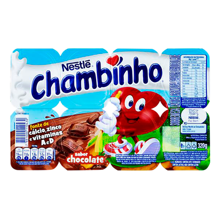 Iogurte nestle chambinho chocolate 320g