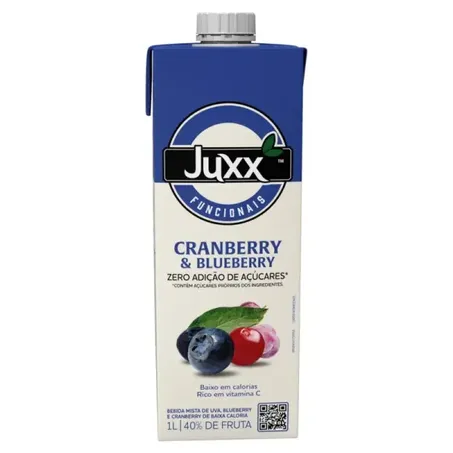 Suco Juxx Cranberry Blueberry 1L