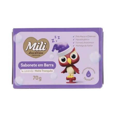 Sabonete mili love&care lavanda suave 70gr 360-0